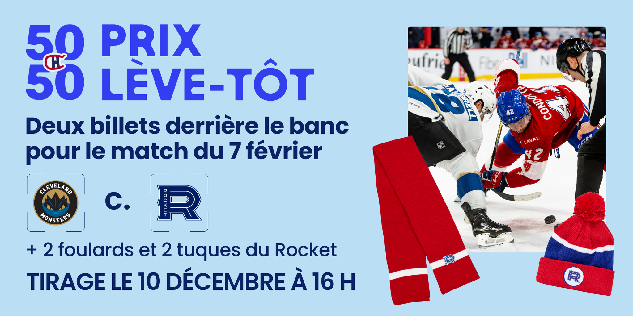 Tirage 50/50 du Rocket de Laval – 50/50 Rocket de Laval